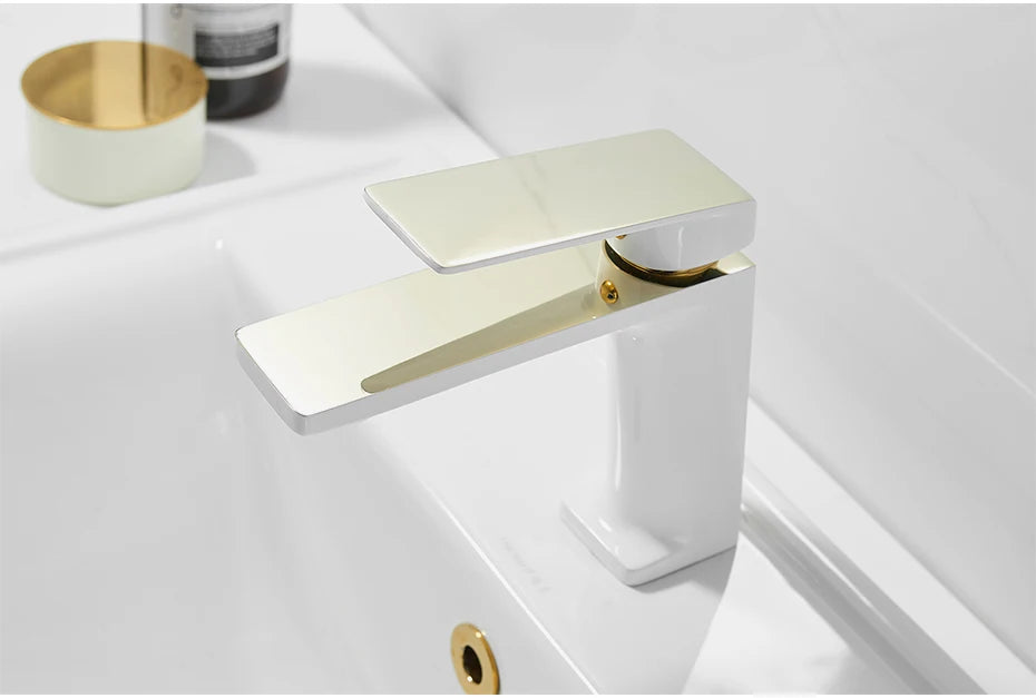Basin Faucet Bathroom Sink Faucet Handle Hole Chrome