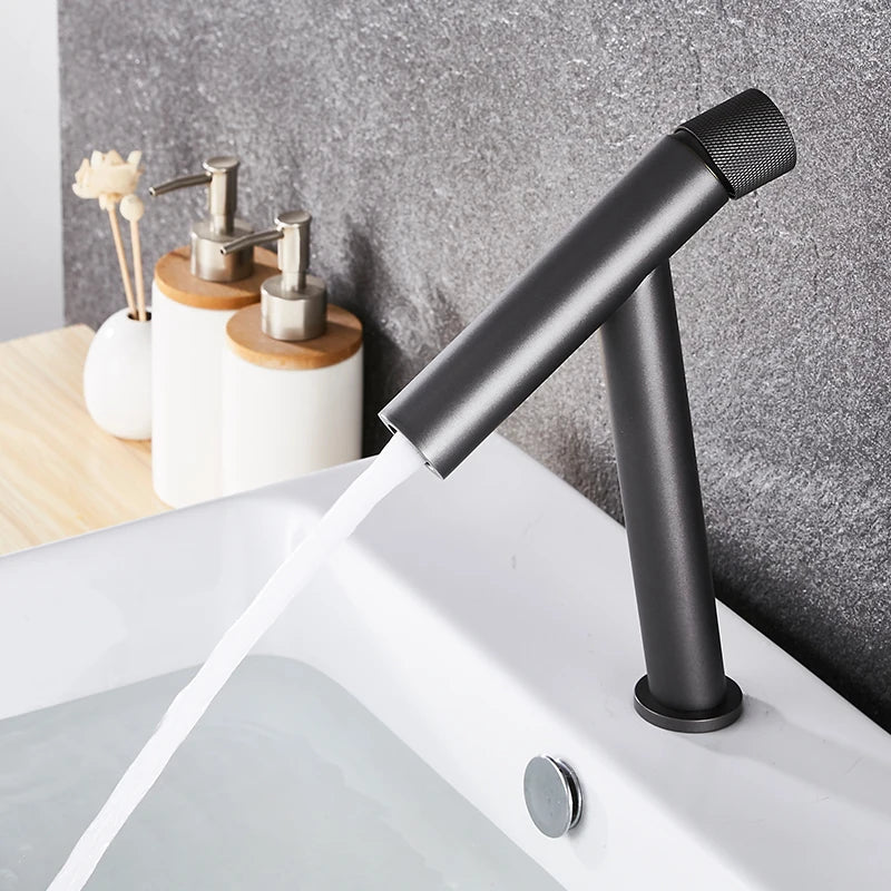 Tuqiu Basin Faucet Bathroom Lever Cold Brass Water
