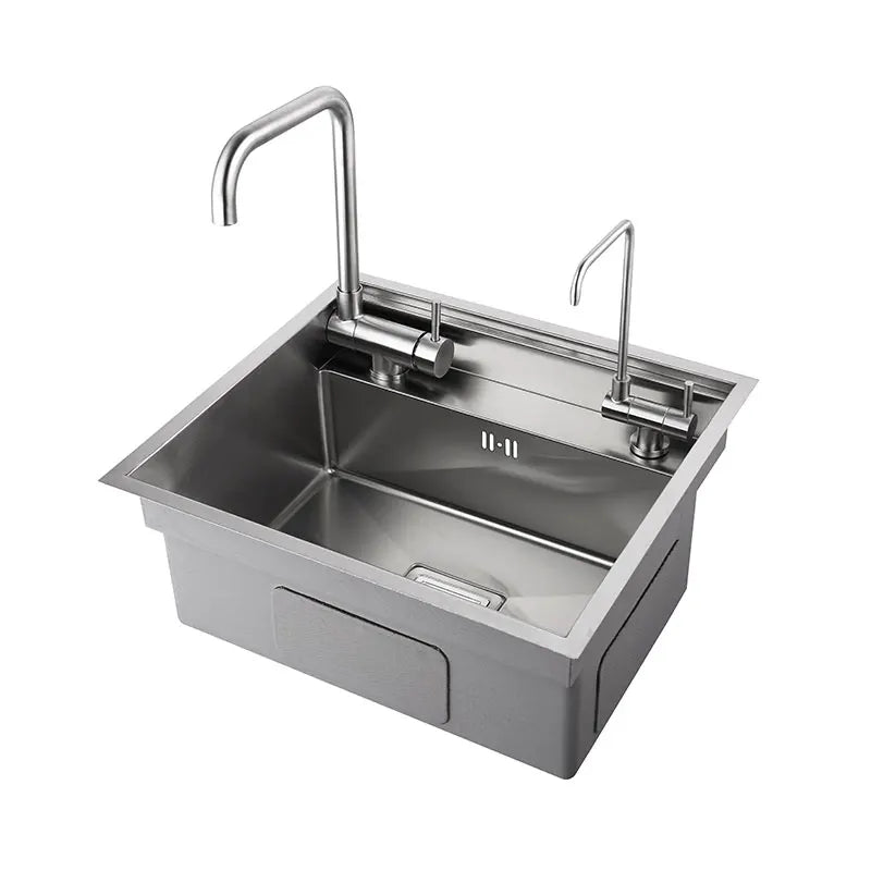 Black Hidden Black Sink Bowl Bar Stainless Steel