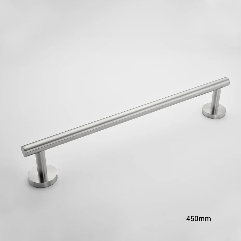 Bathroom Hardware Kit Brushed Stainless Steel Round Wall