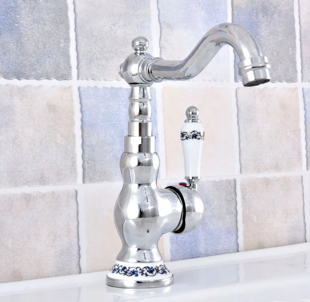 Polished Chrome Basin Sink Faucet Bathroom Basin Mixer