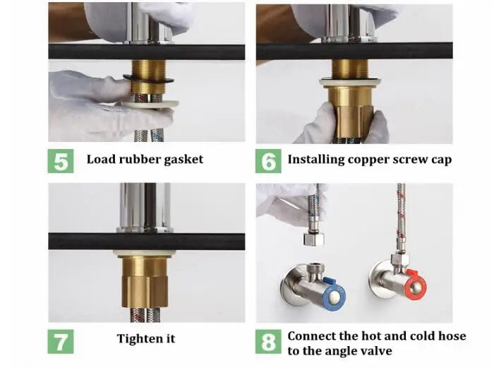 Tuqiu Basin Faucet Bathroom Lever Cold Brass Water