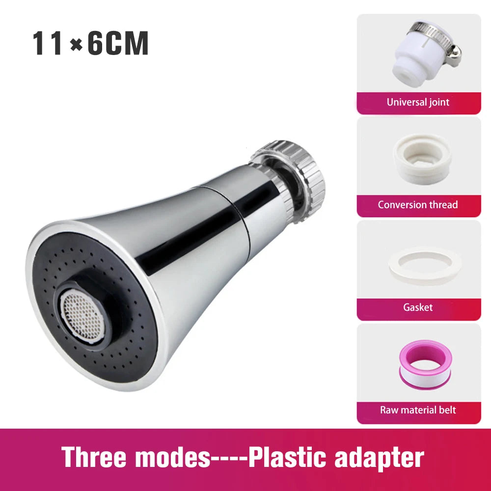 Universal Water Faucet Adjustable Pressure 360 Degree Rotating