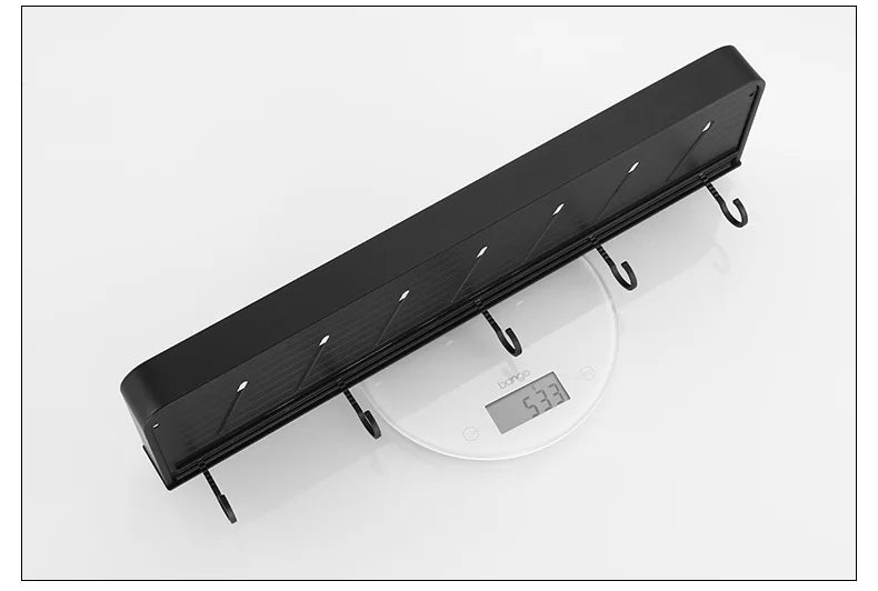 Black / White Bathroom Shelf Shampoo Holder Storage