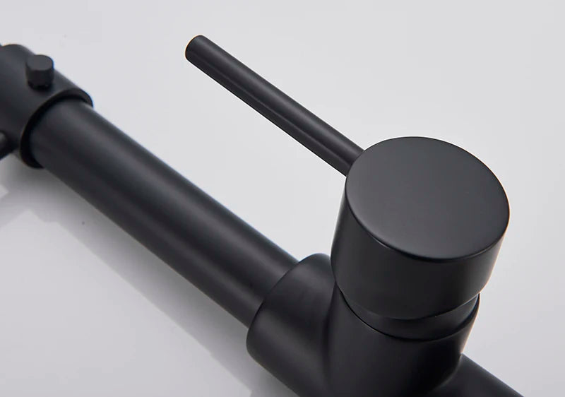 Brushed Gold Sink Faucet One Handle Spring Cold