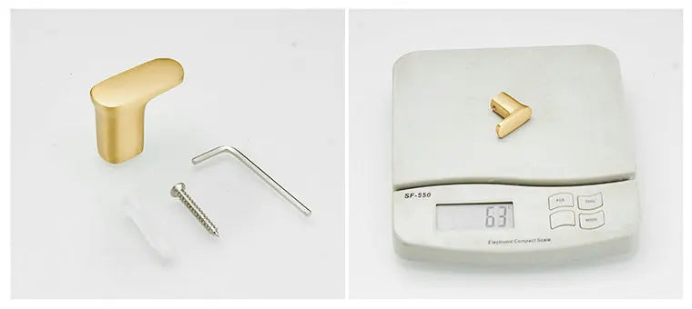 Brush Gold Stainless Steel Clothes Hook Wall Mounted