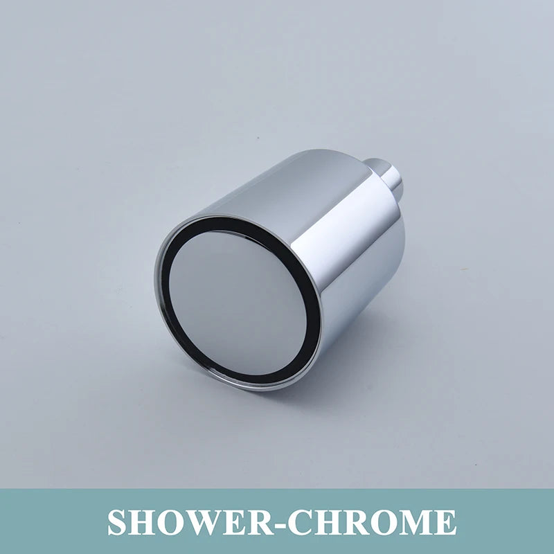 Brushed Gold Bathroom Shower Rainfall Shower Head Handle