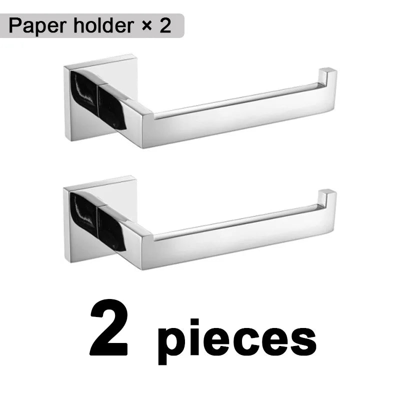 Stainless Steel Bathroom Hardware Mirror Chrome Polished Towel