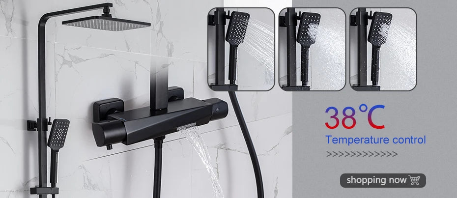 30-50cm Black Bath Towel Holder Bathroom Towel Rack