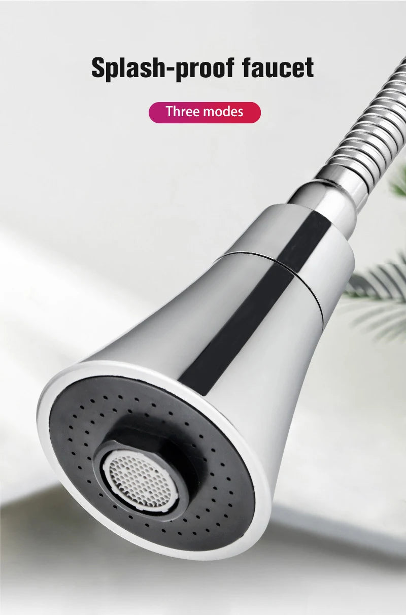 Universal Water Faucet Adjustable Pressure 360 Degree Rotating