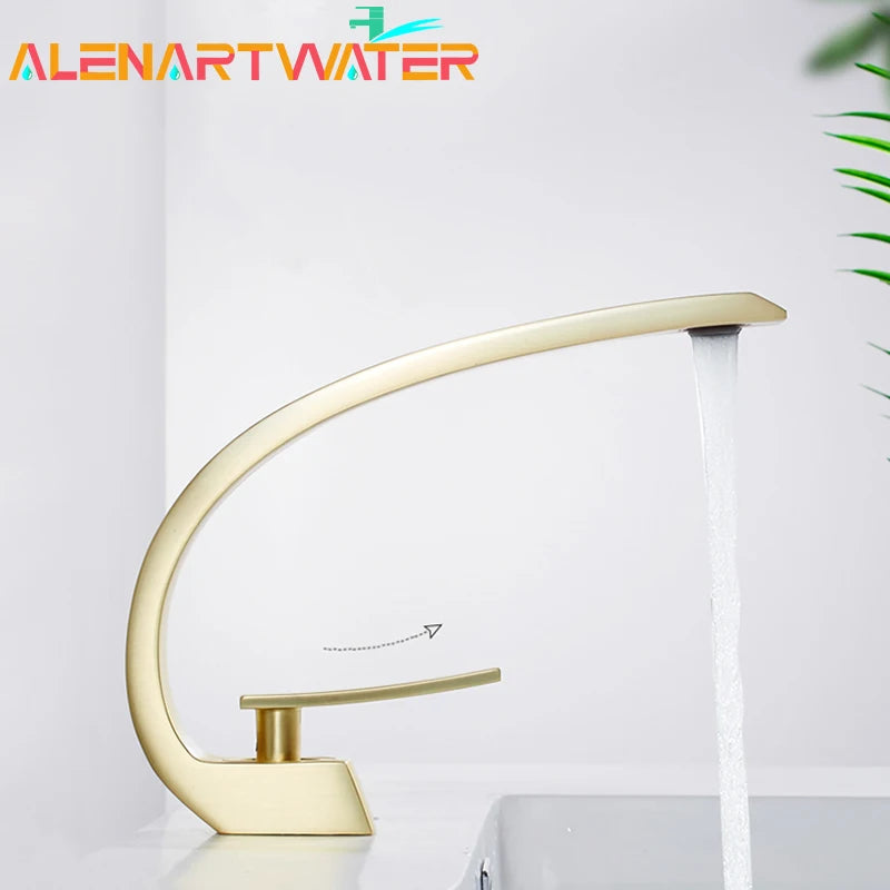Bathroom Basin Faucet Deck Mount Washing Sink Cold