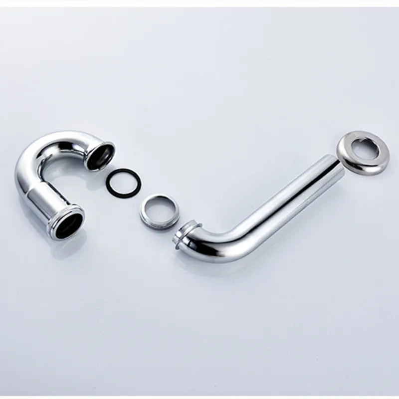 Chrome Pop Up Drain Stainless Steel Round Siphon