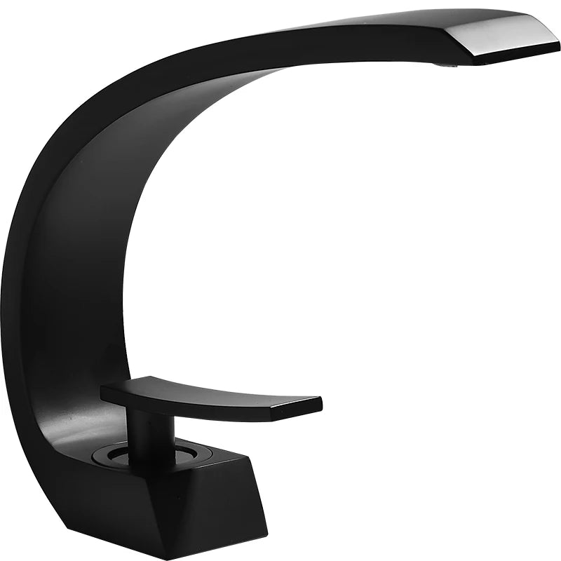 Tuqiu Basin Faucet Modern Bathroom Mixer Tap Black/Gold