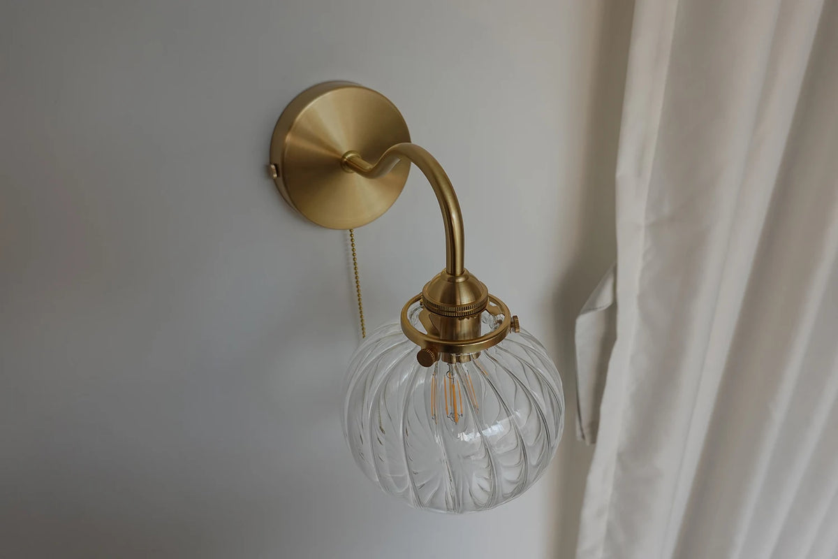 Iwhd Little Glass Ball Led Wall Light Fixtures