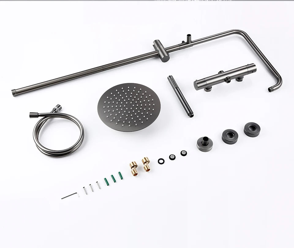 Thermostatic Shower Faucet Rain Head - 16 Inches
