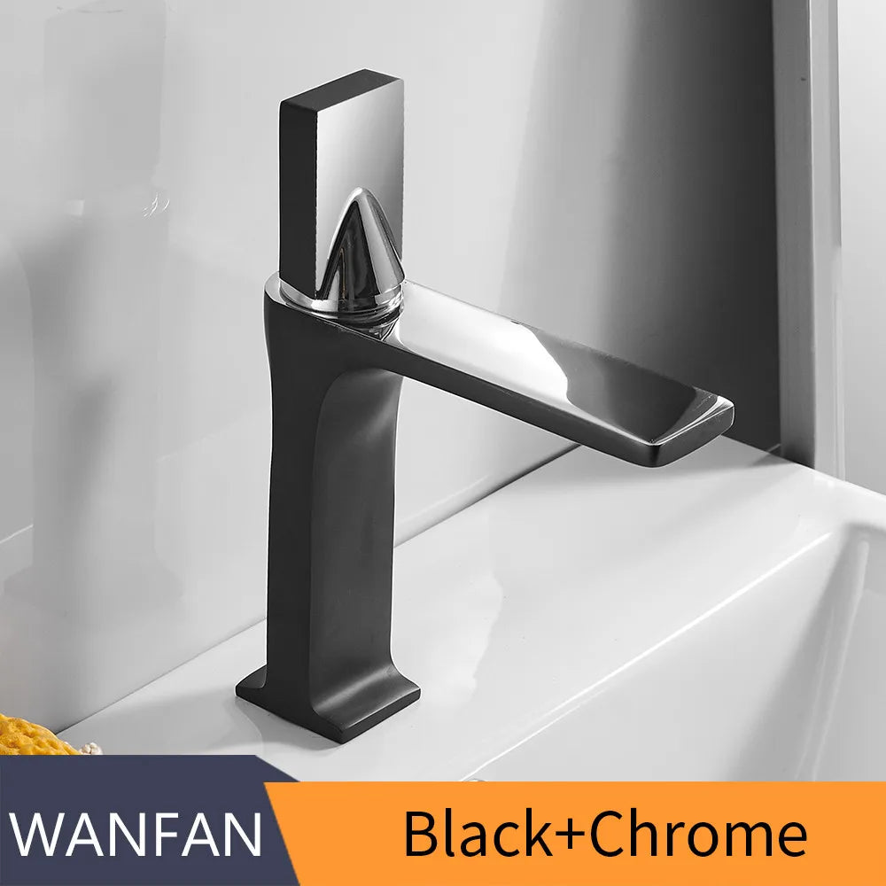 Basin Faucet Bathroom Sink Faucet Handle Hole Chrome