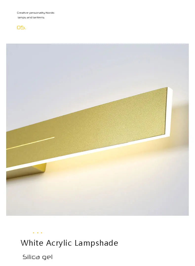 Nordic Led Lamp Decoration Wall Mirror Light Lighting