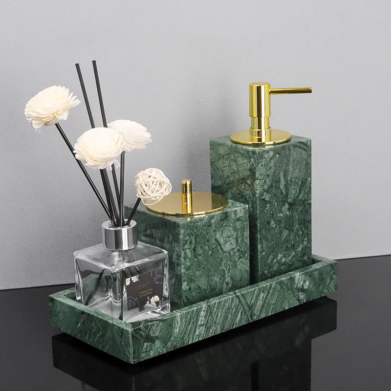 Real Natural Marble Tray Handle Luxury Rectangular Washbasin