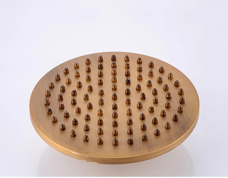 Shbshaimy Antique Brass Bathroom Shower Wall Mounted Rainfall