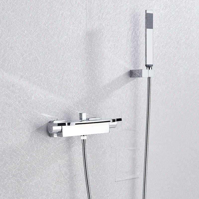 Myqualife Matte Black Bathroom Faucet Function Bathtub Facuet