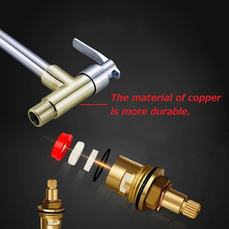 Wall Mount Cold Tap 360 Rotating Swivel Hole