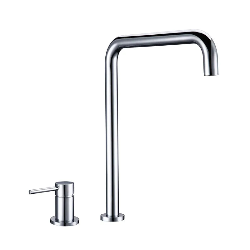 Modern Style Bathroom Basin Mixer Tap Dual Holder