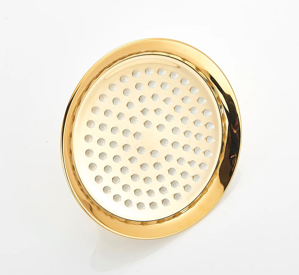 Gold Shower Faucet Bath Shower Mixer Tap Rainfall
