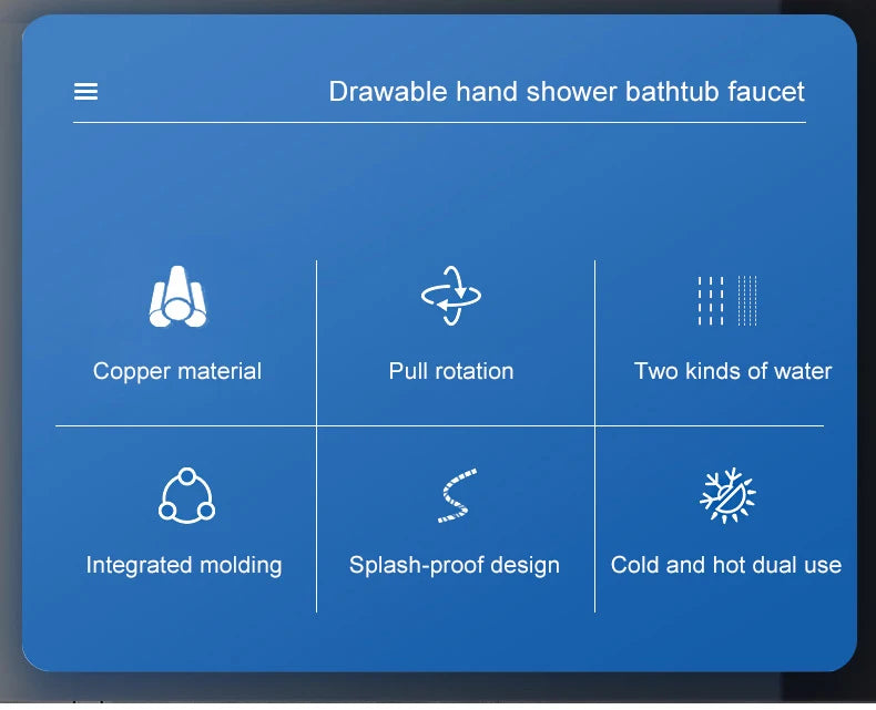 Ellen Bathtub Faucets Holes Black Cold Bath Shower