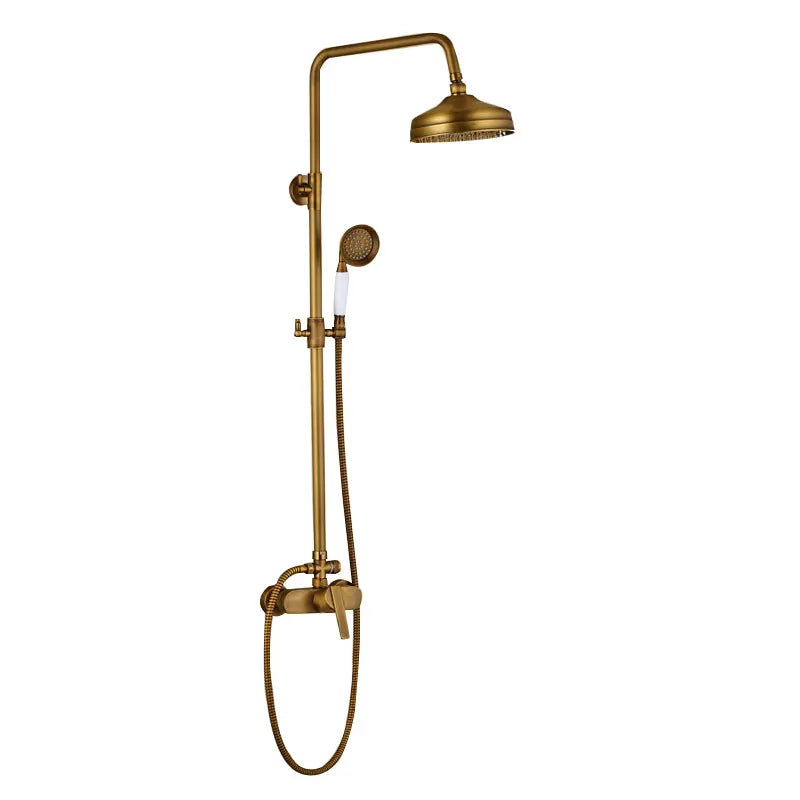 Classic Antique Brass Bathroom Shower Faucet Bathtub Shower