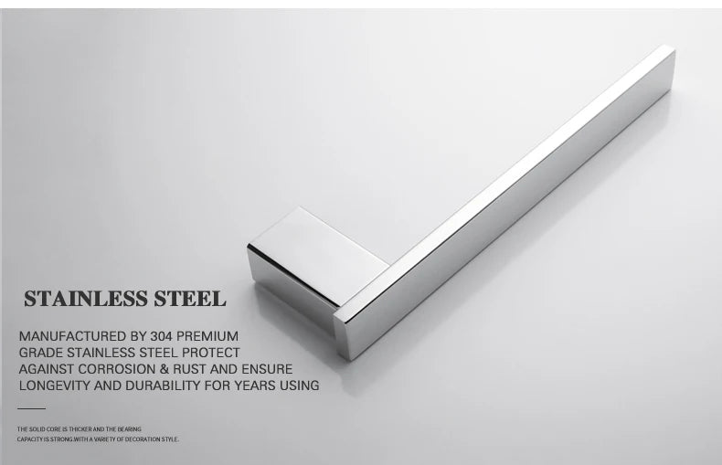 Stainless Steel Bathroom Wall Shelf Towel Bar Rack