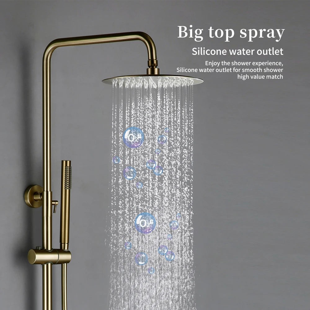 Thermostat Shower Mixer Valve Bathroom Thermostatic Faucet Wall