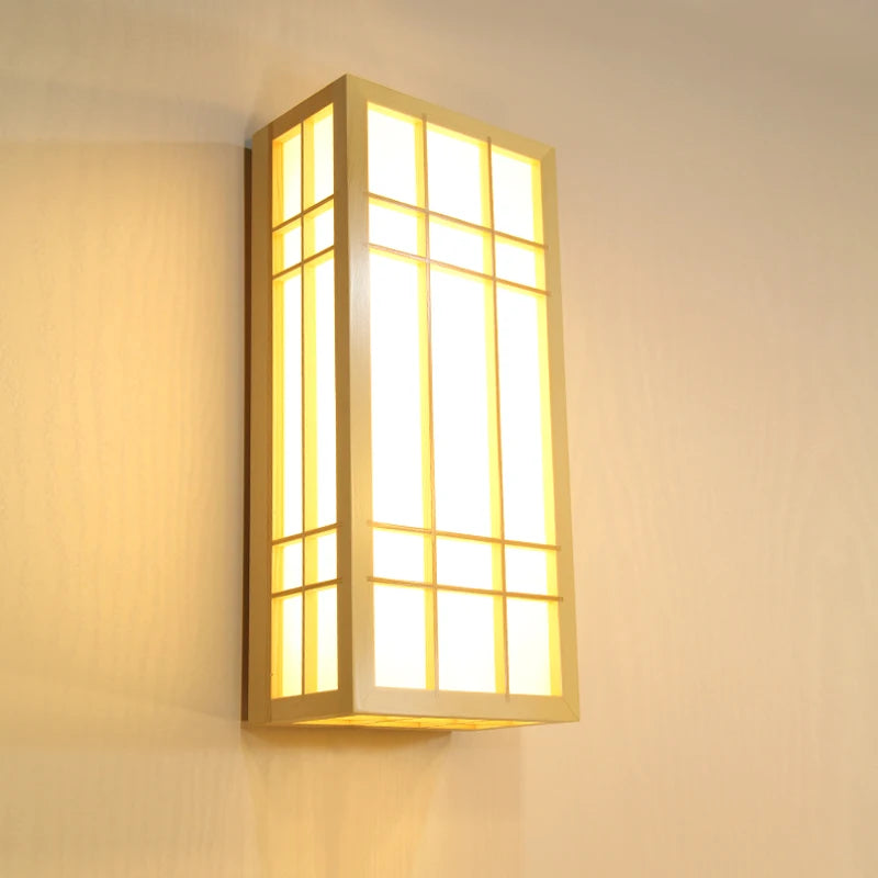 Modern Japanese Wall Lamp Tatami Style Minimalist Wall