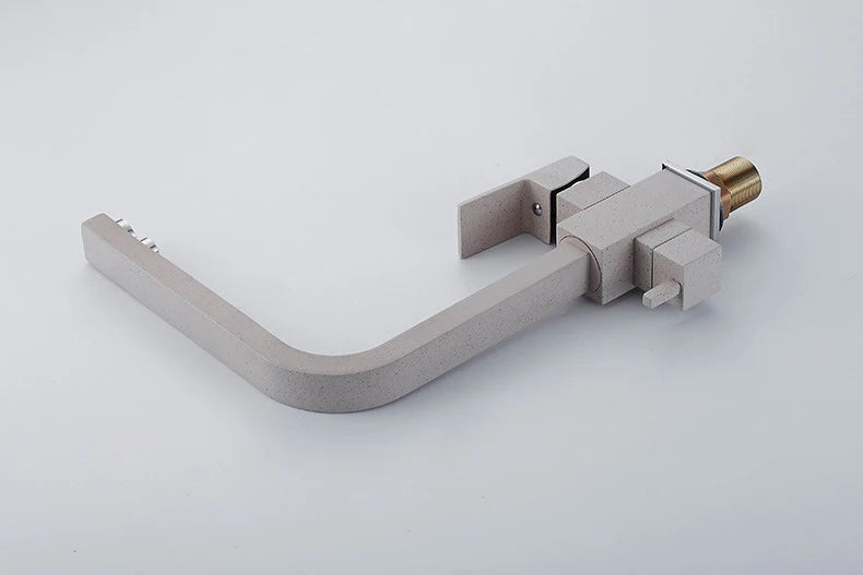 Contemporary Brass Matte Black Square 3-Way Purified Sink