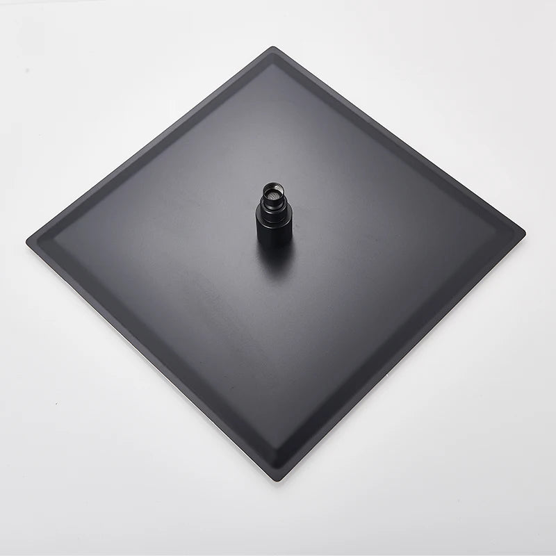 Matte Black Shower Faucet Rain Brass Shower Head