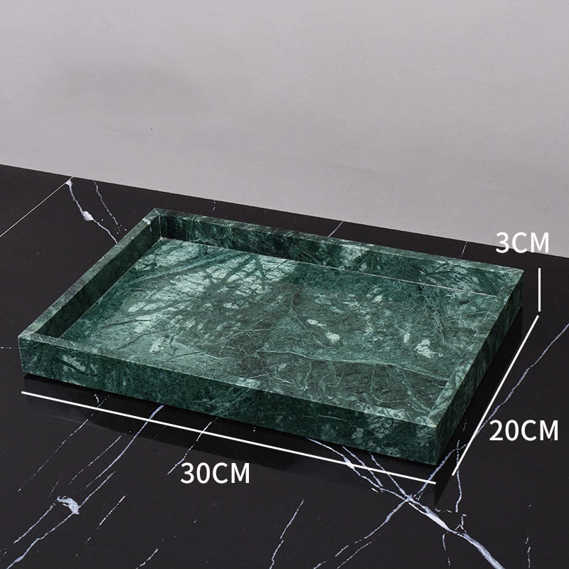 Real Natural Marble Tray Handle Luxury Rectangular Washbasin