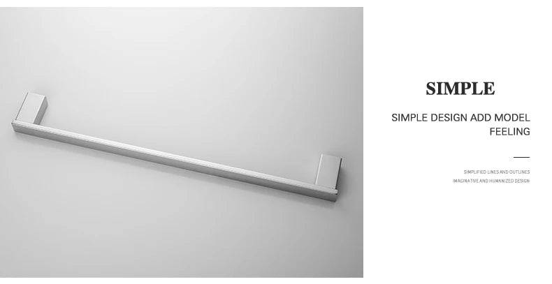 Stainless Steel Bathroom Wall Shelf Towel Bar Rack