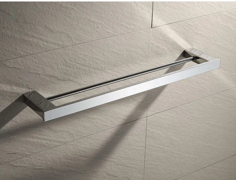 Stainless Steel Bathroom Wall Shelf Towel Bar Rack