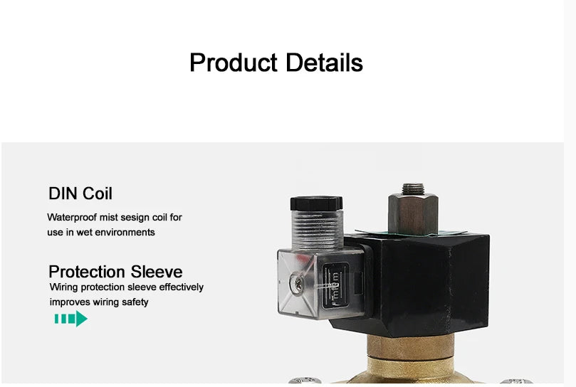 3/8 1/2 1-1/2 Brass Normally Open Solenoid Valve