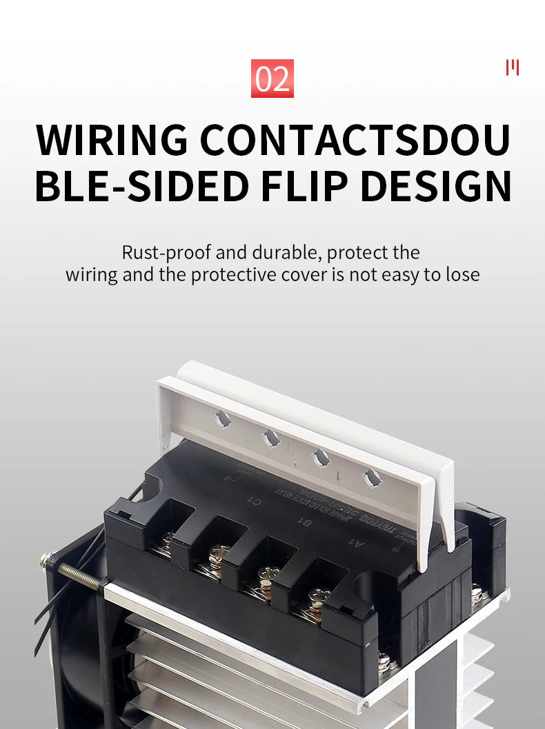 40/60/80/100/120/150/200a Three-Phase Solid State Relay Dc