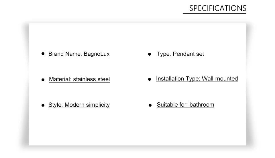 Bathroom Hardware Kit Brushed Stainless Steel Round Wall