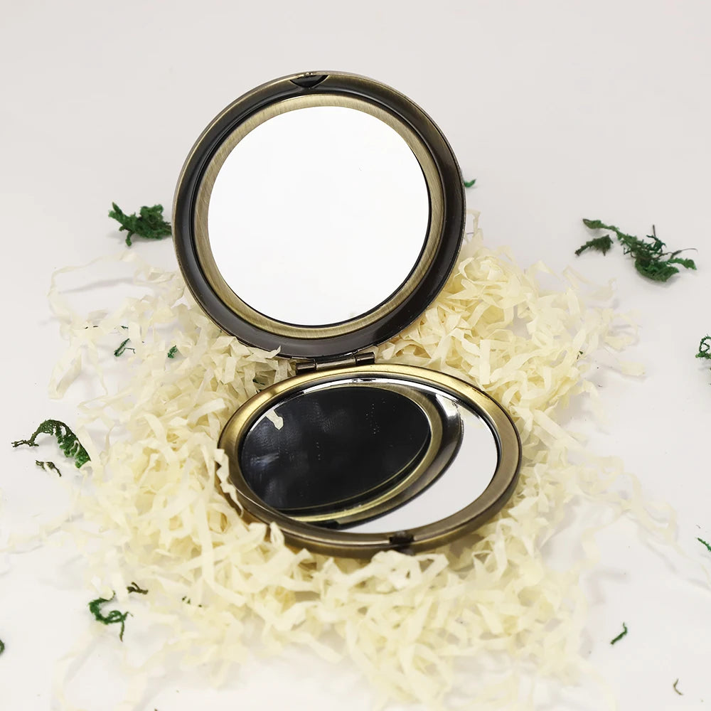 5pcs 57mm Compact Mirror Purses Pocket Makeup Mirror