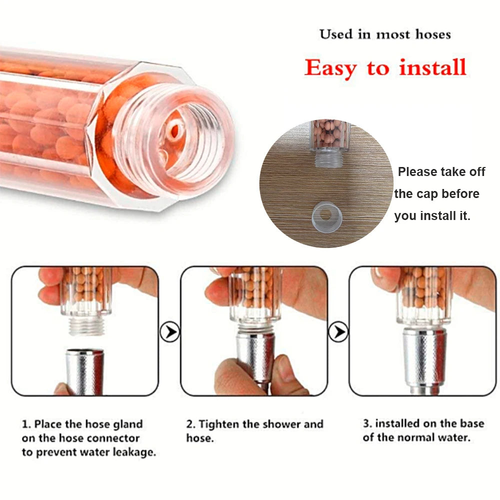 Led Digital Temperature Display Shower Head Modes Large