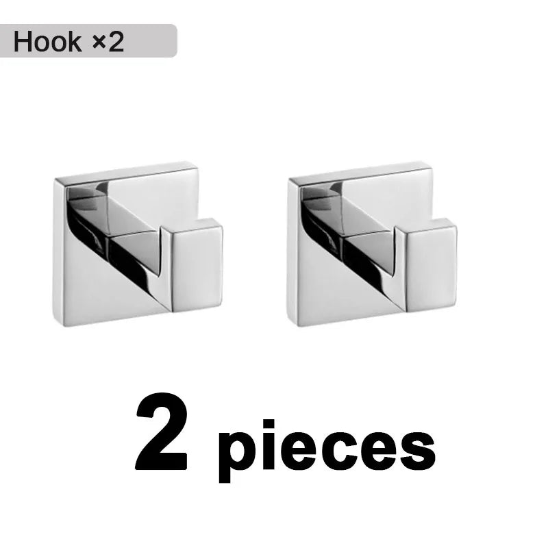 Stainless Steel Bathroom Hardware Mirror Chrome Polished Towel