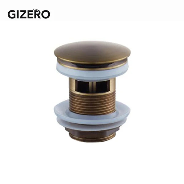 Bathroom Basin Sink Pop Up Drain Antique Brass