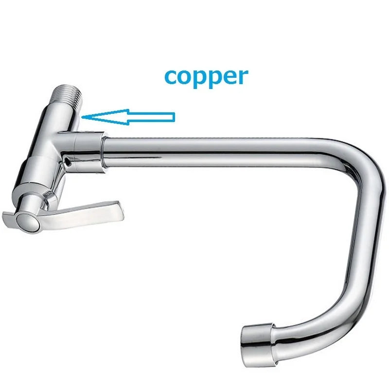 Wall Mount Cold Tap 360 Rotating Swivel Hole