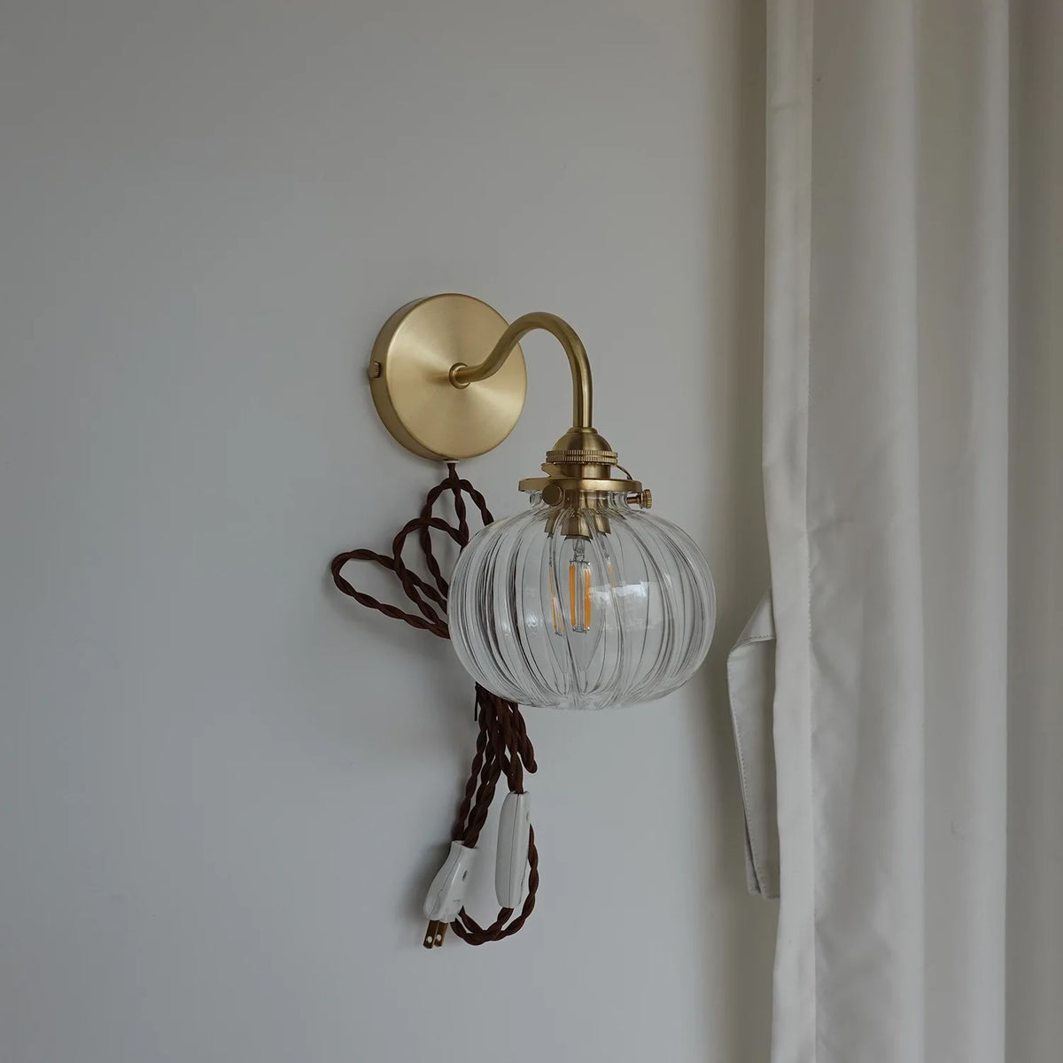 Iwhd Little Glass Ball Led Wall Light Fixtures