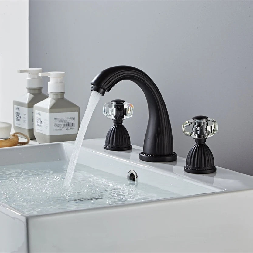 Basin Faucets Gold Brass Modern Bathroom Sink Faucet