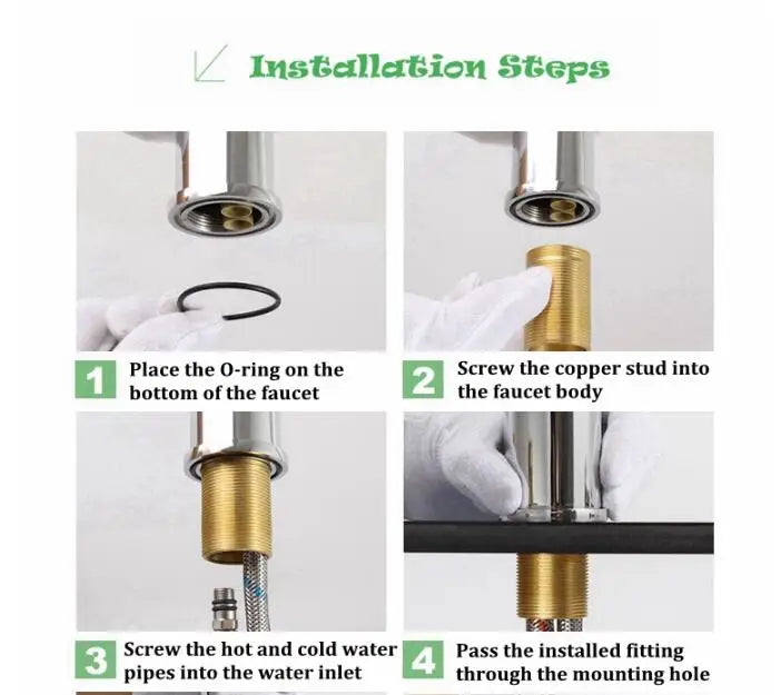 Tuqiu Basin Faucet Bathroom Lever Cold Brass Water