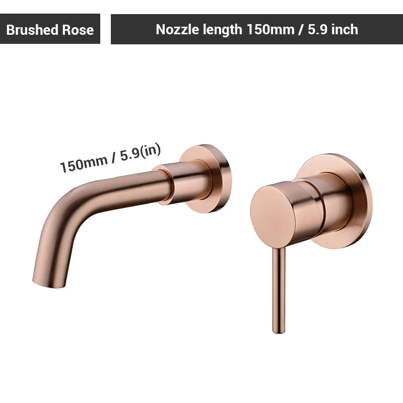 Black Bathroom Sink Faucet Brass Tap Cold Wash