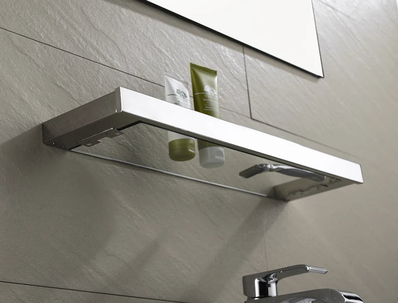 Stainless Steel Bathroom Wall Shelf Towel Bar Rack